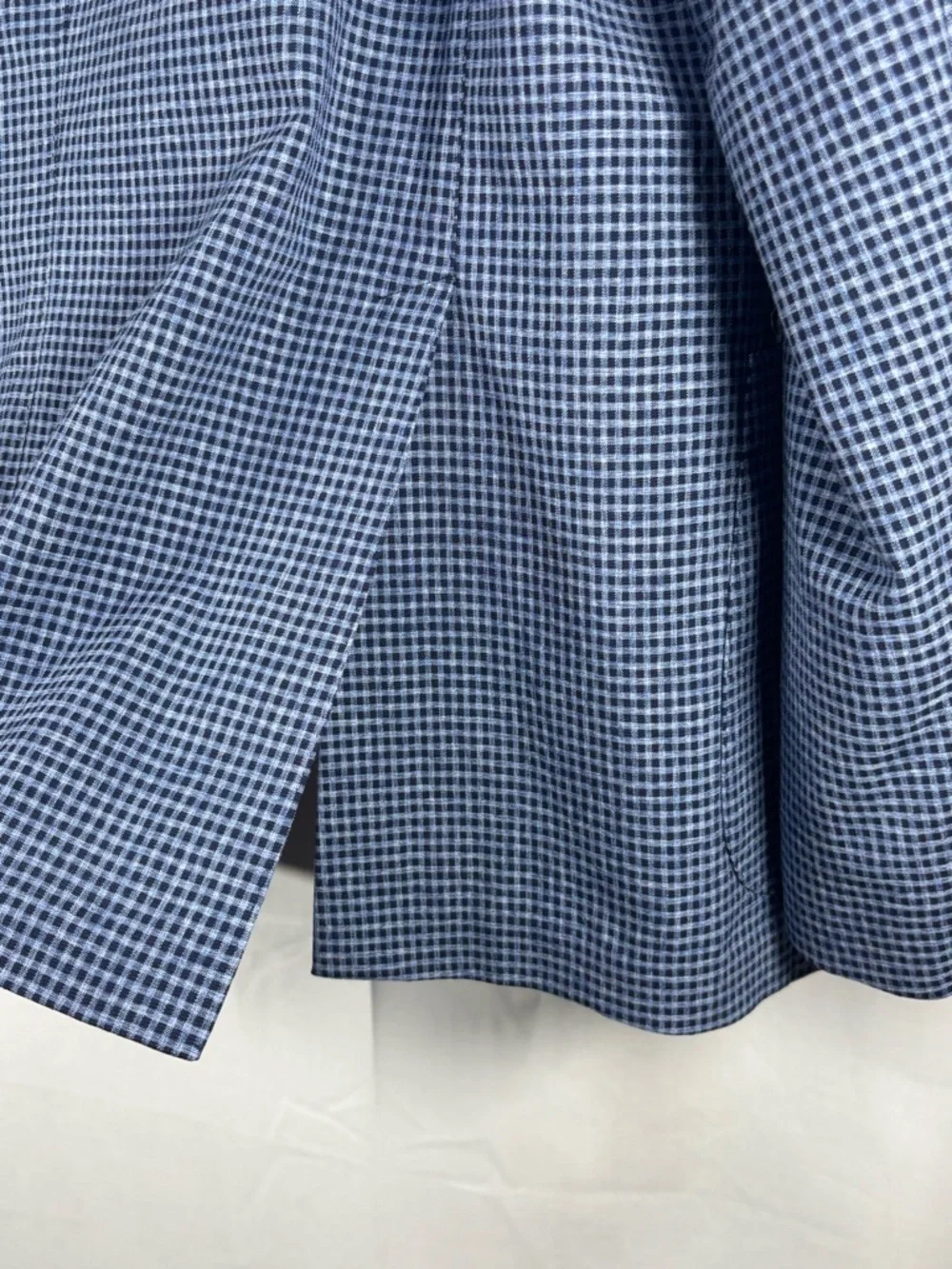 NWOT SAKS FIFTH AVENUE Men's Blue Micro-Check Suit Jacket & Trousers Size 44R